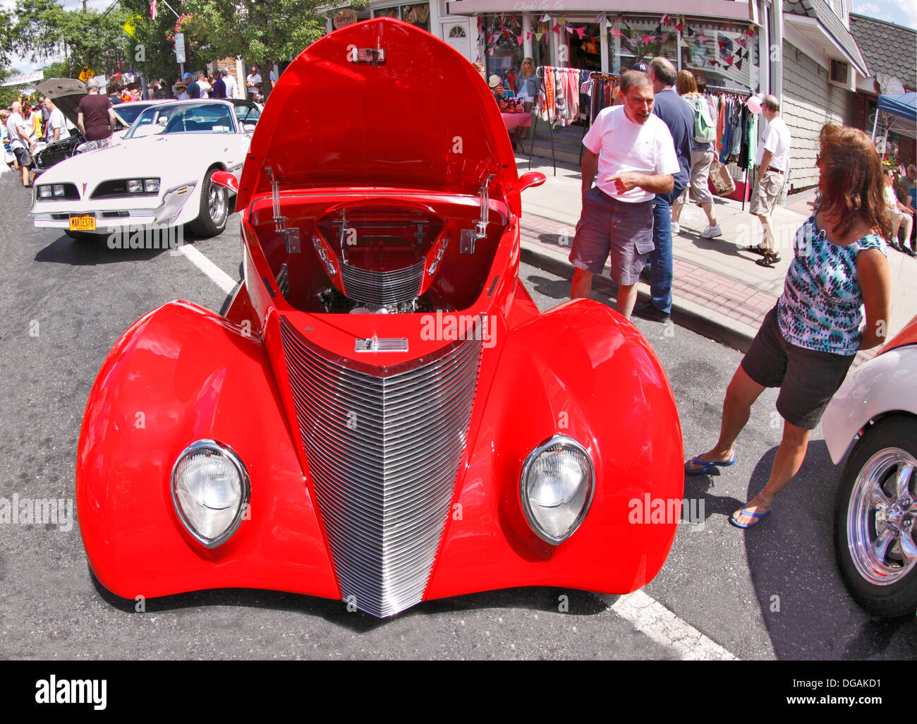 Classic cars on display Sayville Long Island New York Stock Photo Alamy