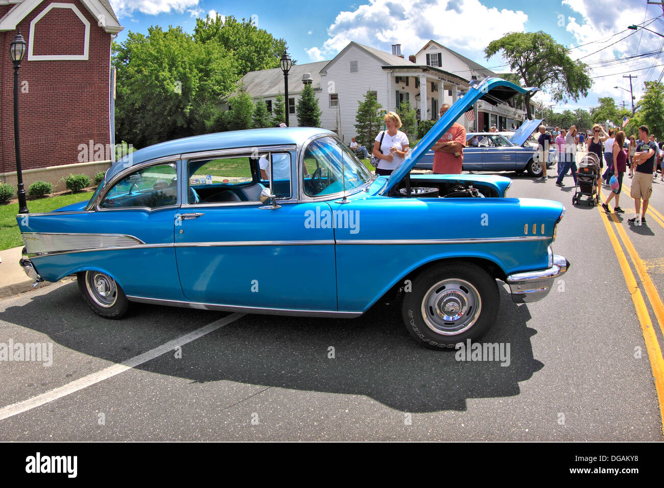 Classic cars on display Sayville Long Island New York Stock Photo Alamy