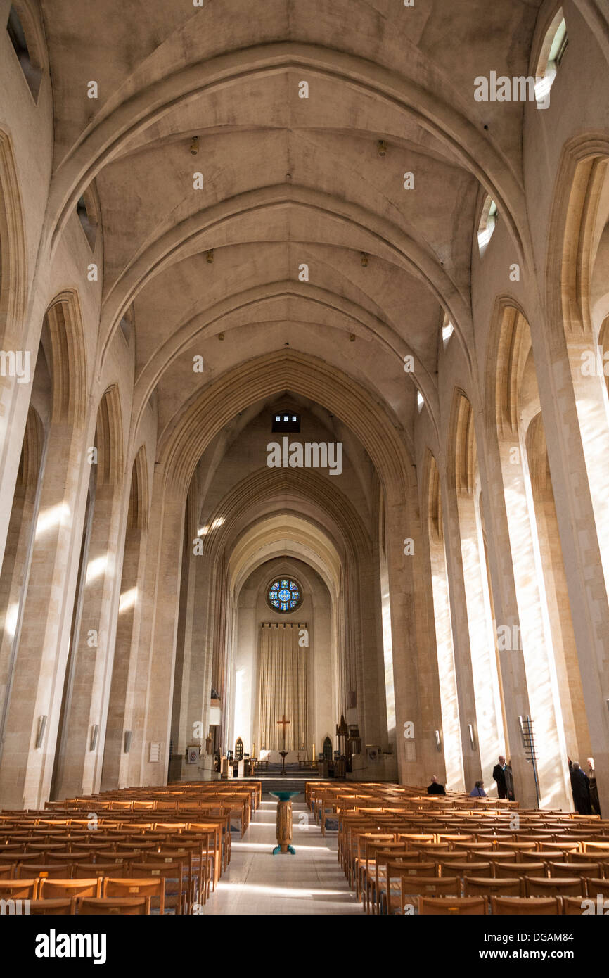 Interior of Guildford Cathedral, Guildford, Surrey, England Stock Photo