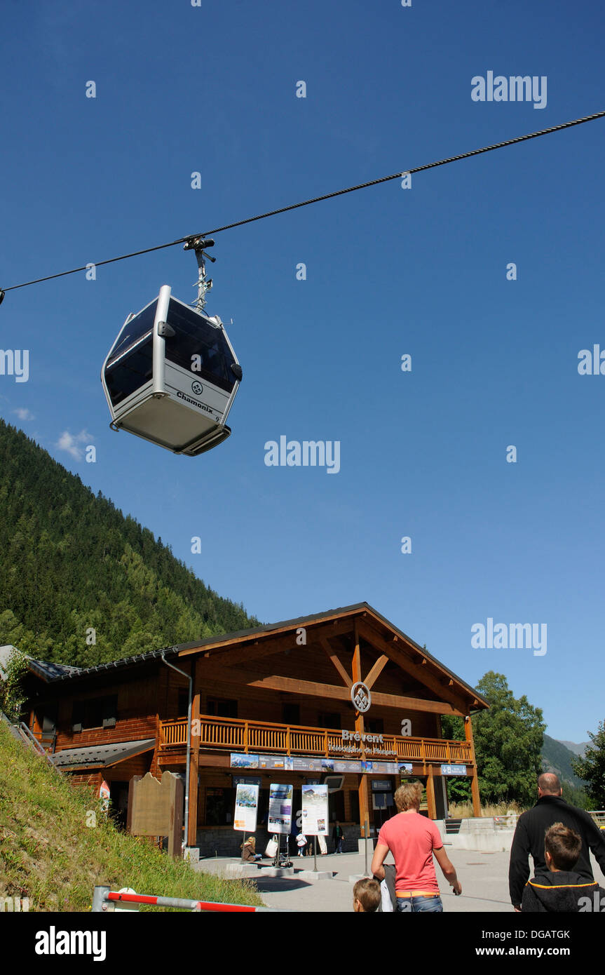 Le Brevent cable car station. Chamonix, France Stock Photo Alamy