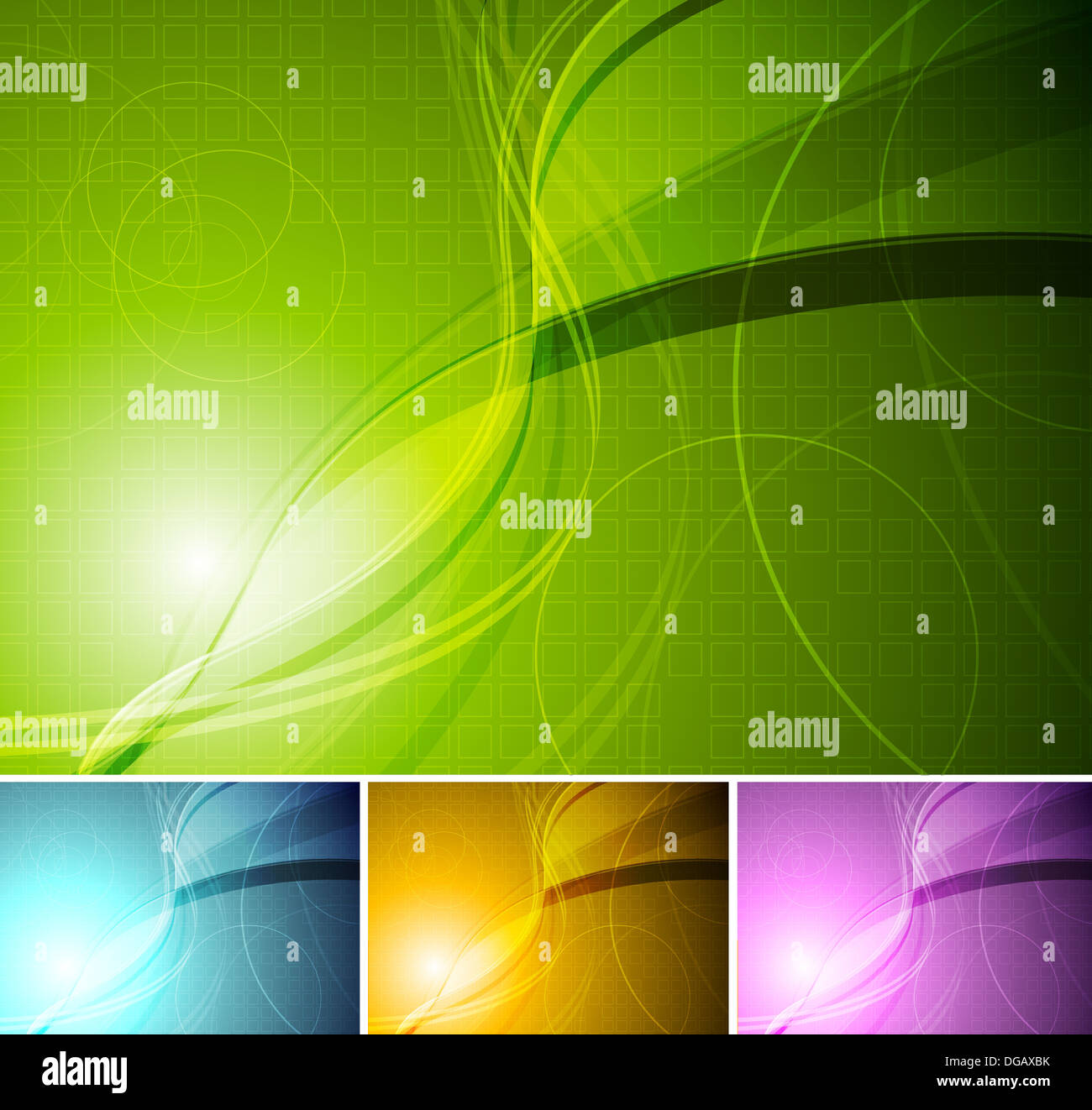 Comp Baclgrounds Abstract wavy backgrounds. Eps 10 vector. Four colours Stock Photo - Alamy