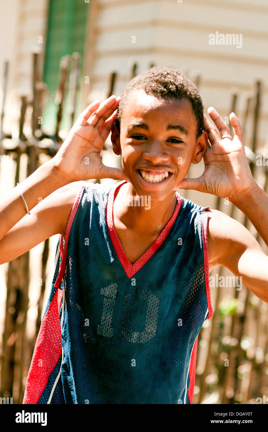 African teen boy smile hi-res stock photography and images - Alamy