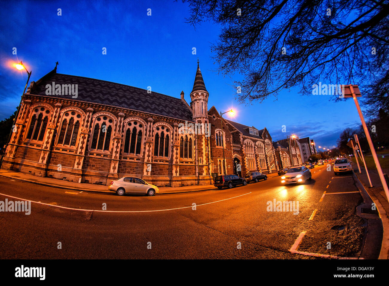 The Arts Centre at night Stock Photo Alamy