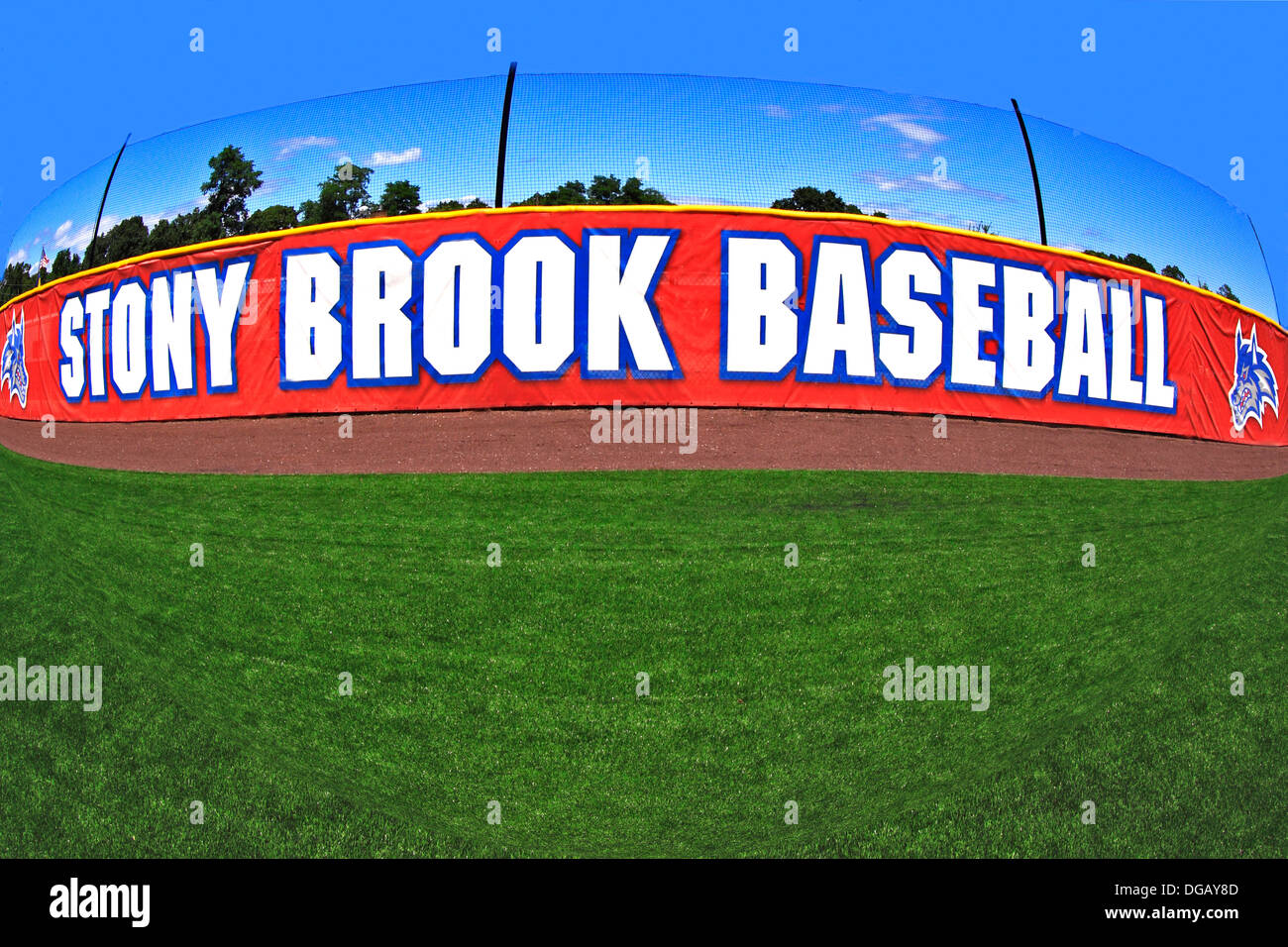 Baseball field Stony Brook Long Island New York Stock Photo