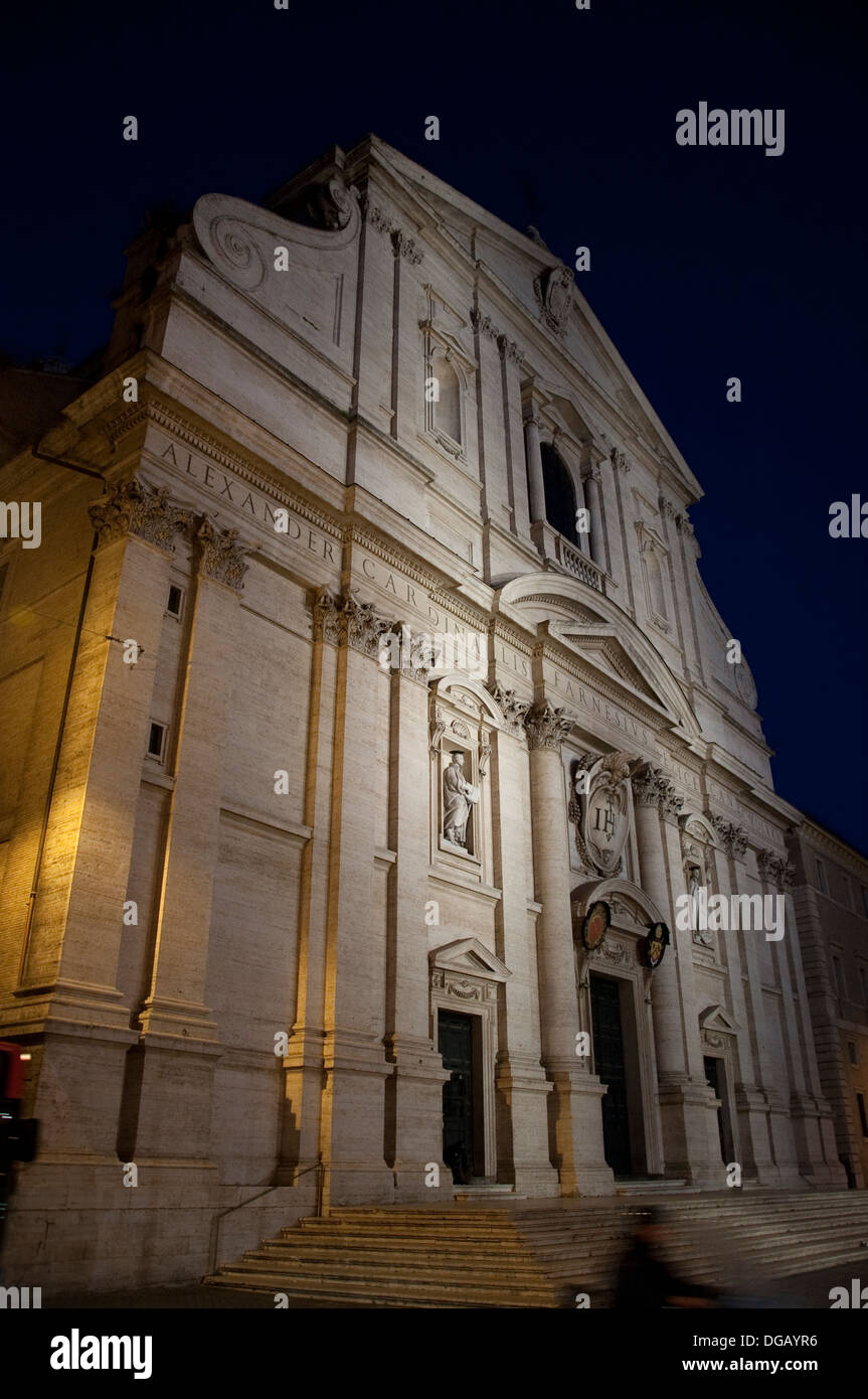 Church of the Gesù catholic church in Rome Italy Stock Photo