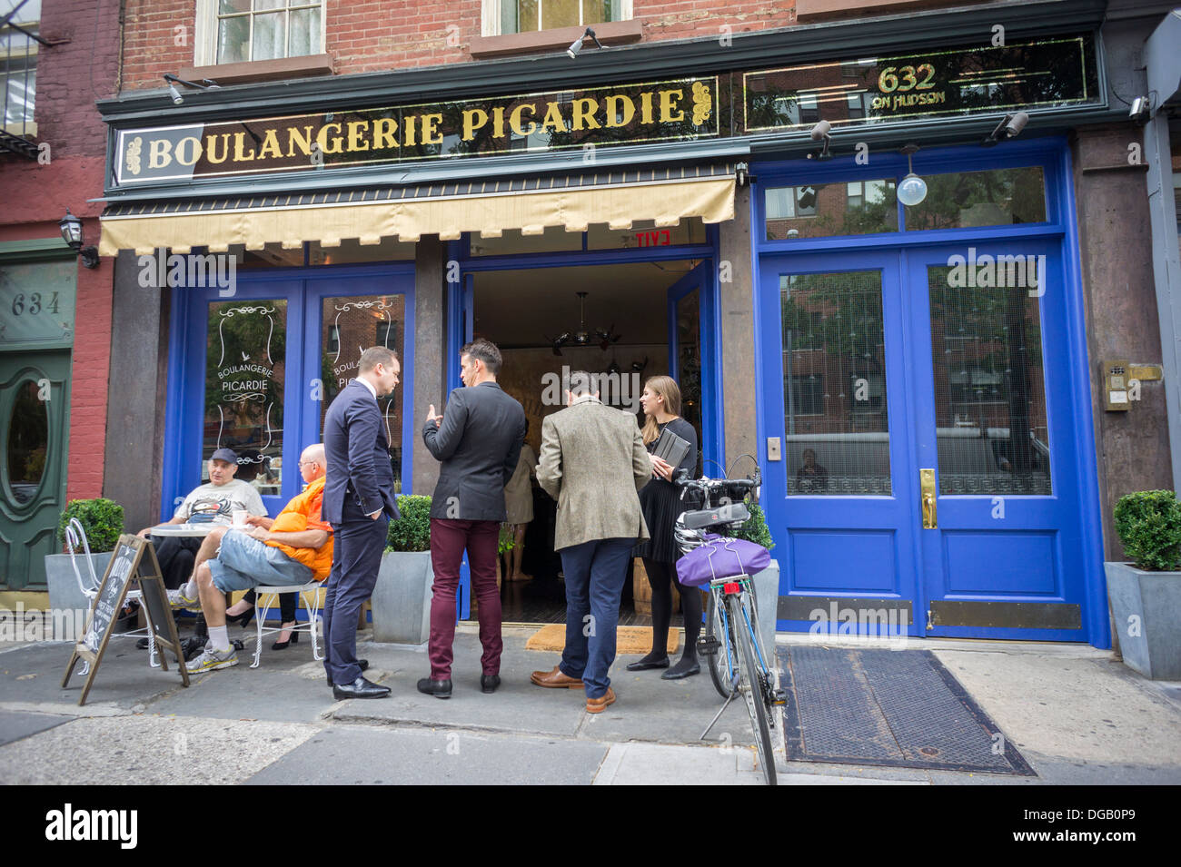 The popup Boulangerie Picardie in the Greenwich Village neighborhood of New York Stock Photo