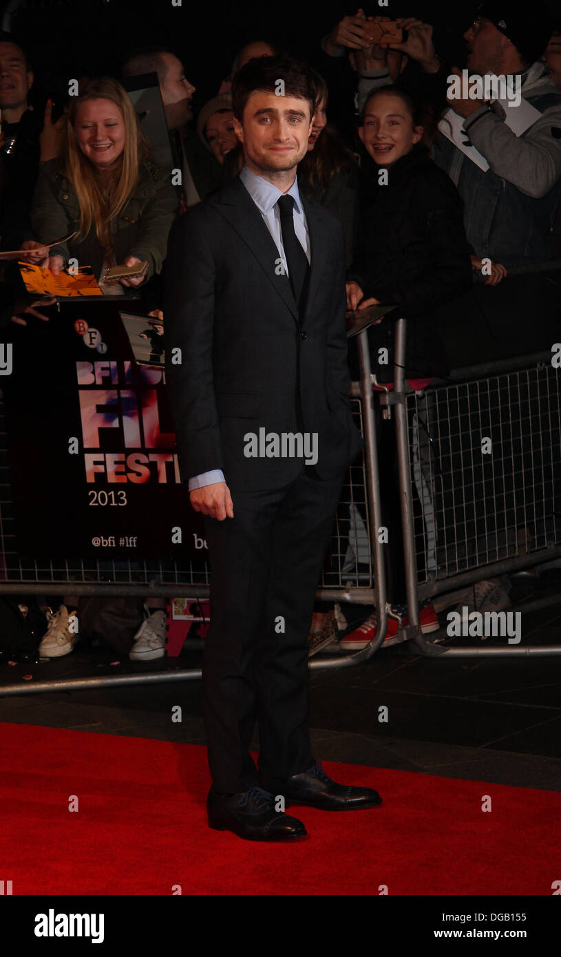 London, UK, 17th October 20113. Daniel Radcliffe attends the Kill Your Darlings screening during the 57th BFI Film Festival at O Stock Photo