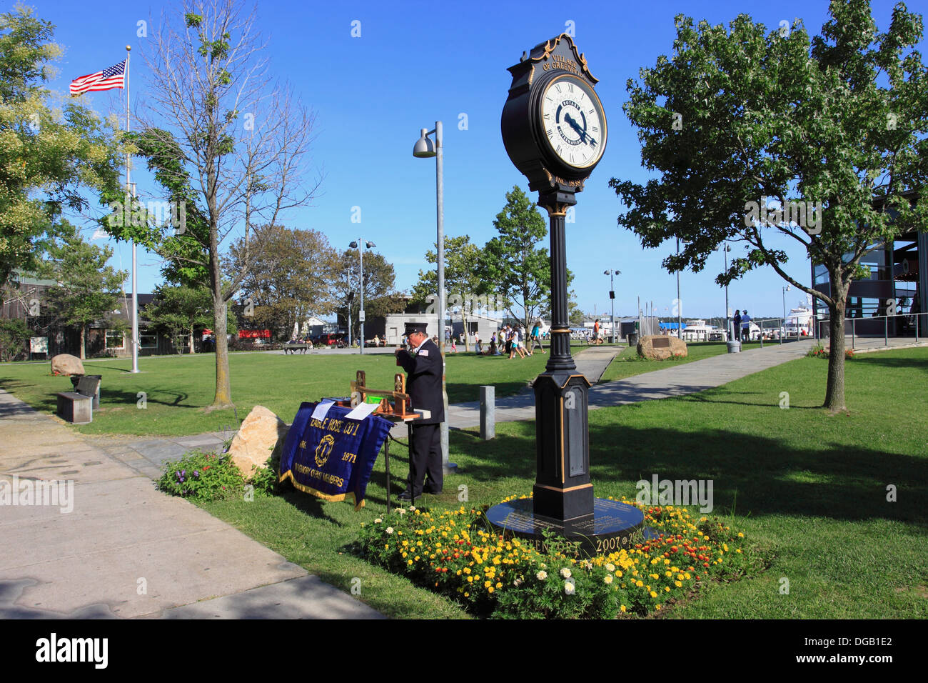 Mitchell Park Village of Greenport Long Island New York Stock Photo Alamy