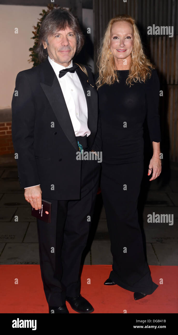 London UK, 17th Oct 2013 : Bruce Dickinson; Paddy Bowden arrive on the red carpet in support of the exquisite new indoor theatre, the candle-lit Sam Wanamaker Playhouse at Shakespeare's Globe. Credit:  See Li/Alamy Live News Stock Photo