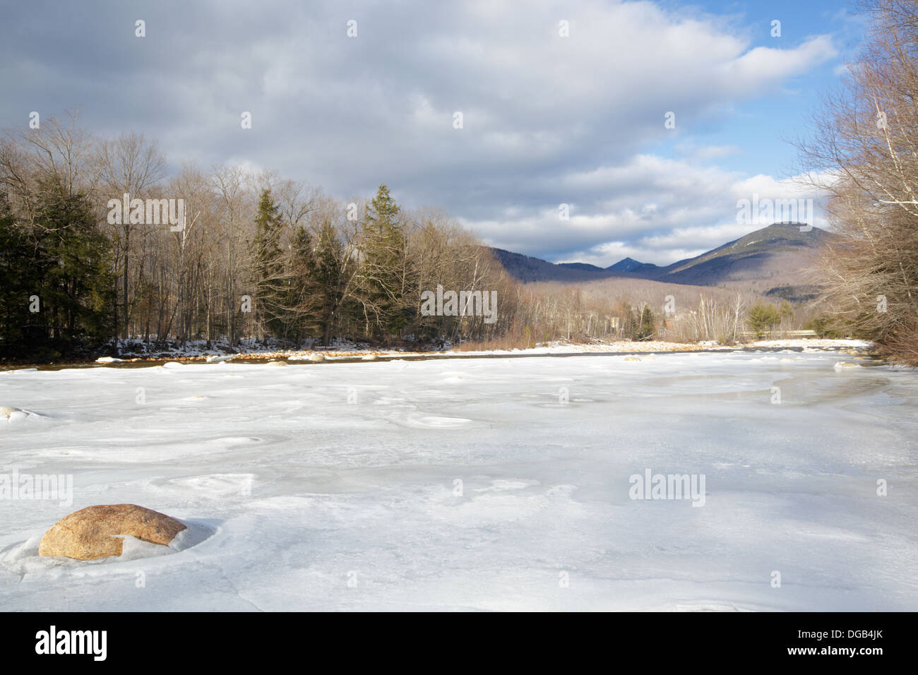 East Branch of the Pemigewasset River in Lincoln, New Hampshire USA
