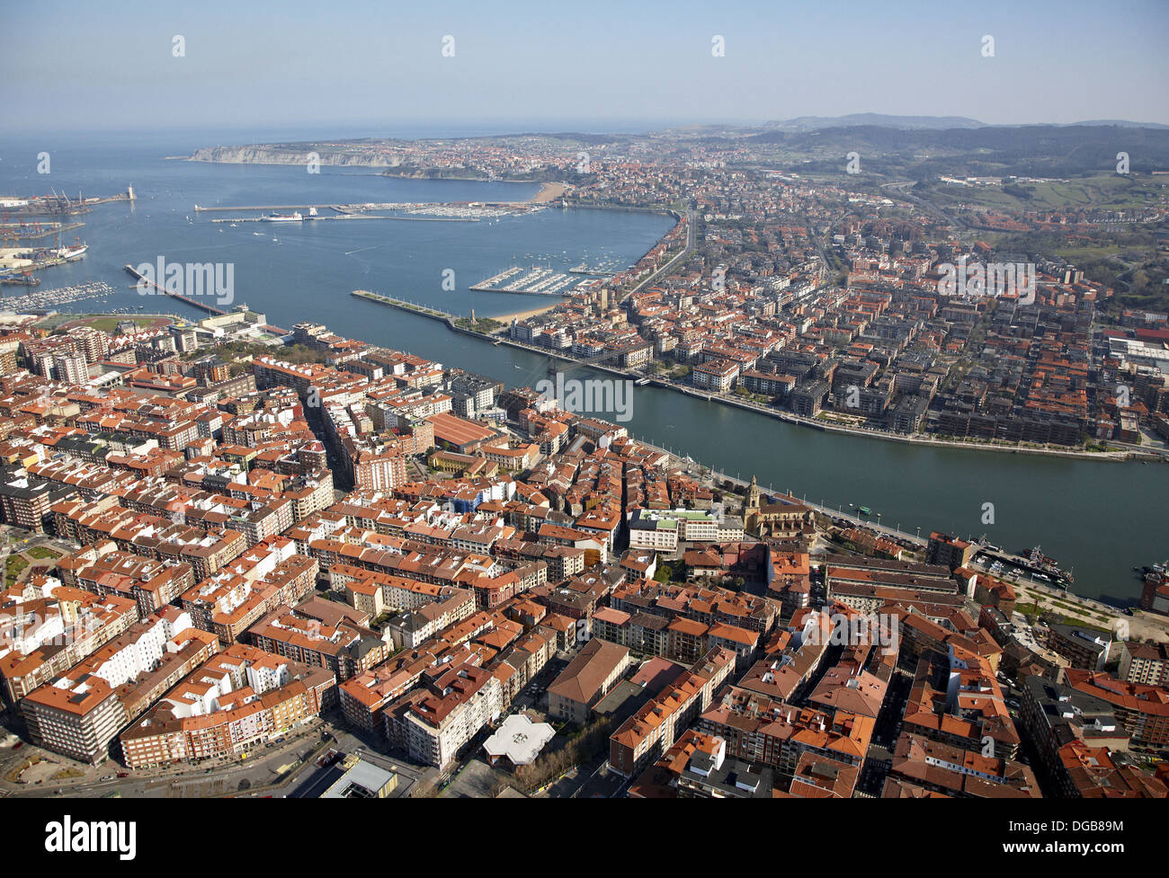 Portugalete and Las Arenas, Bilbao, Biscay, Basque Country, Spain Stock  Photo - Alamy