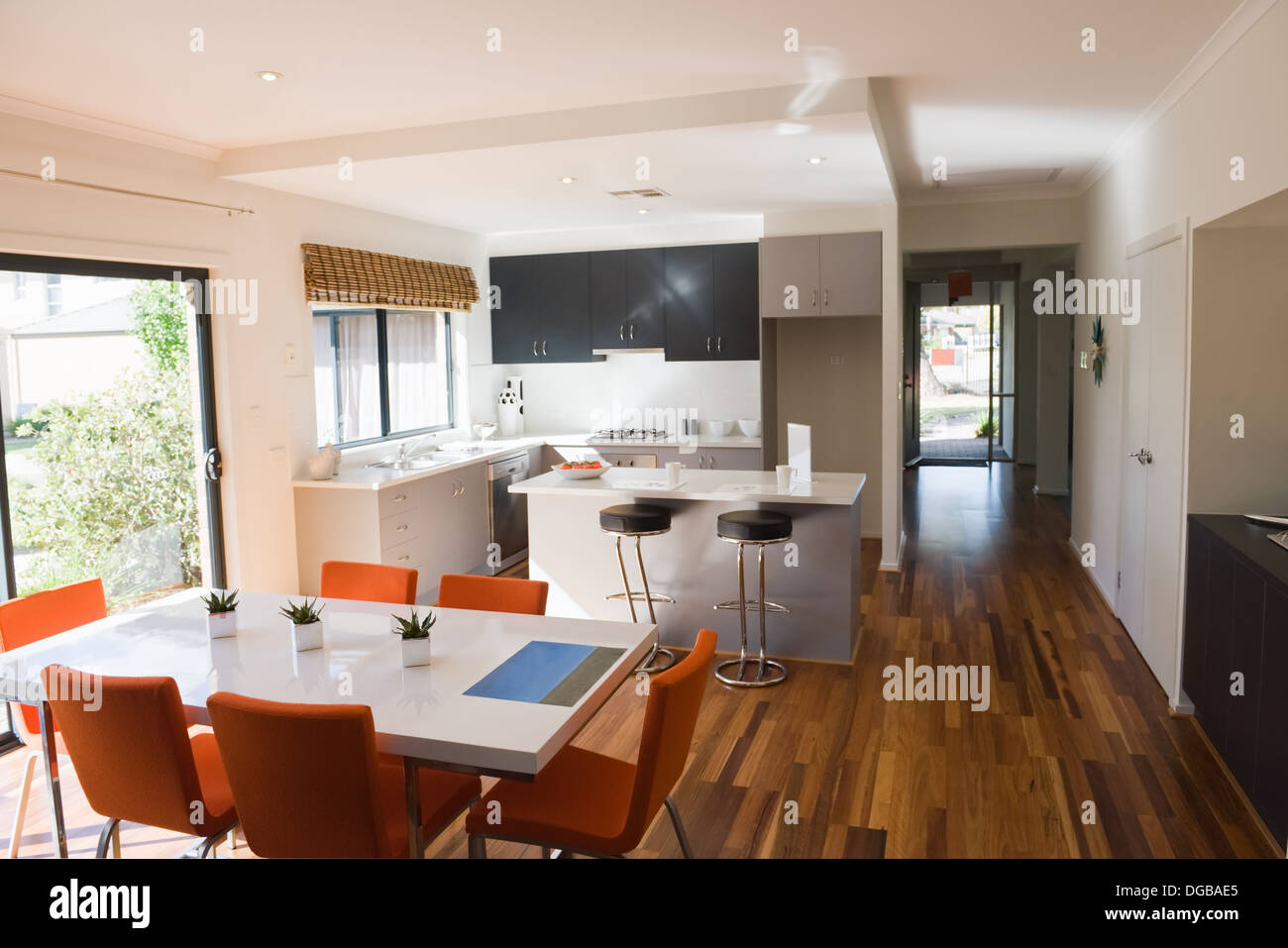 kitchen and meals in a new modern home Stock Photo