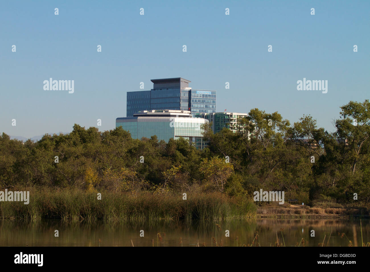 The Hyundai Capital and other office buildings in the city of Irvine ...