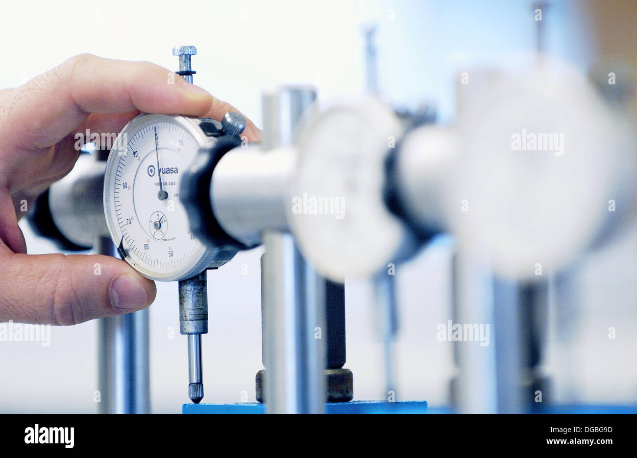 Mechanical traction test, mechanical characterization laboratory Stock