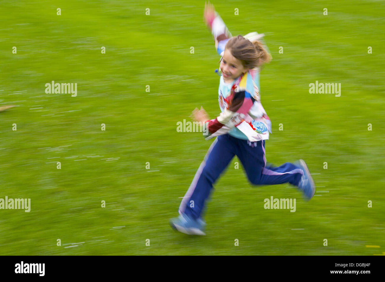 crazy running girl