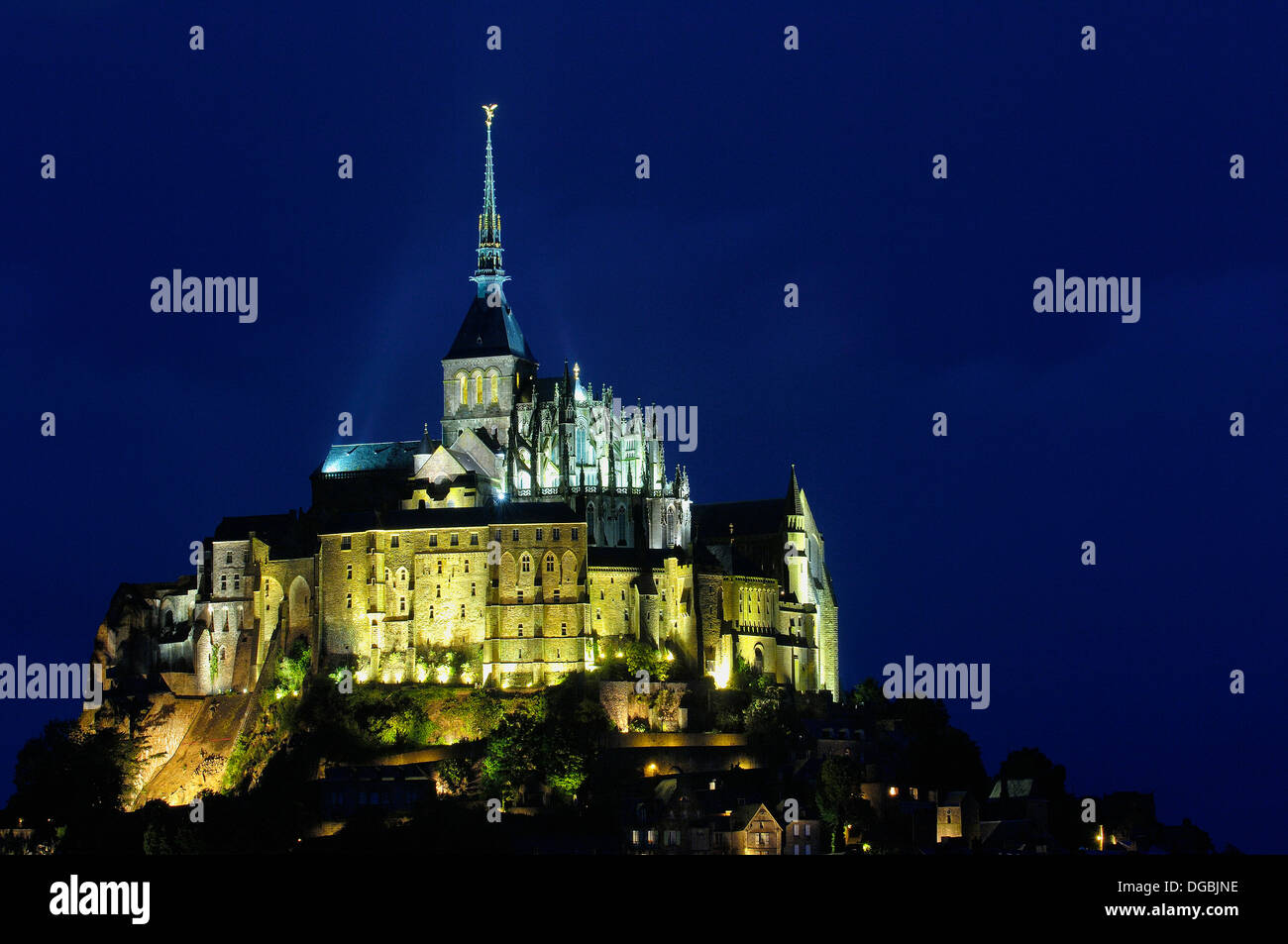 MontSaintMichel (Benedictine abbey). Normandy. France Stock Photo Alamy