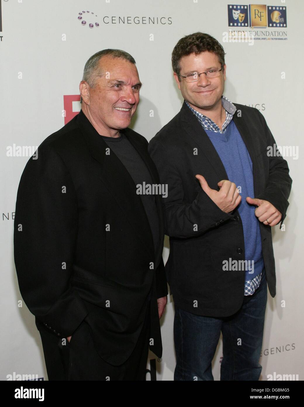 Las Vegas, NV, USA. 17th Oct, 2013. Rudy Ruettiger, Sean Astin at