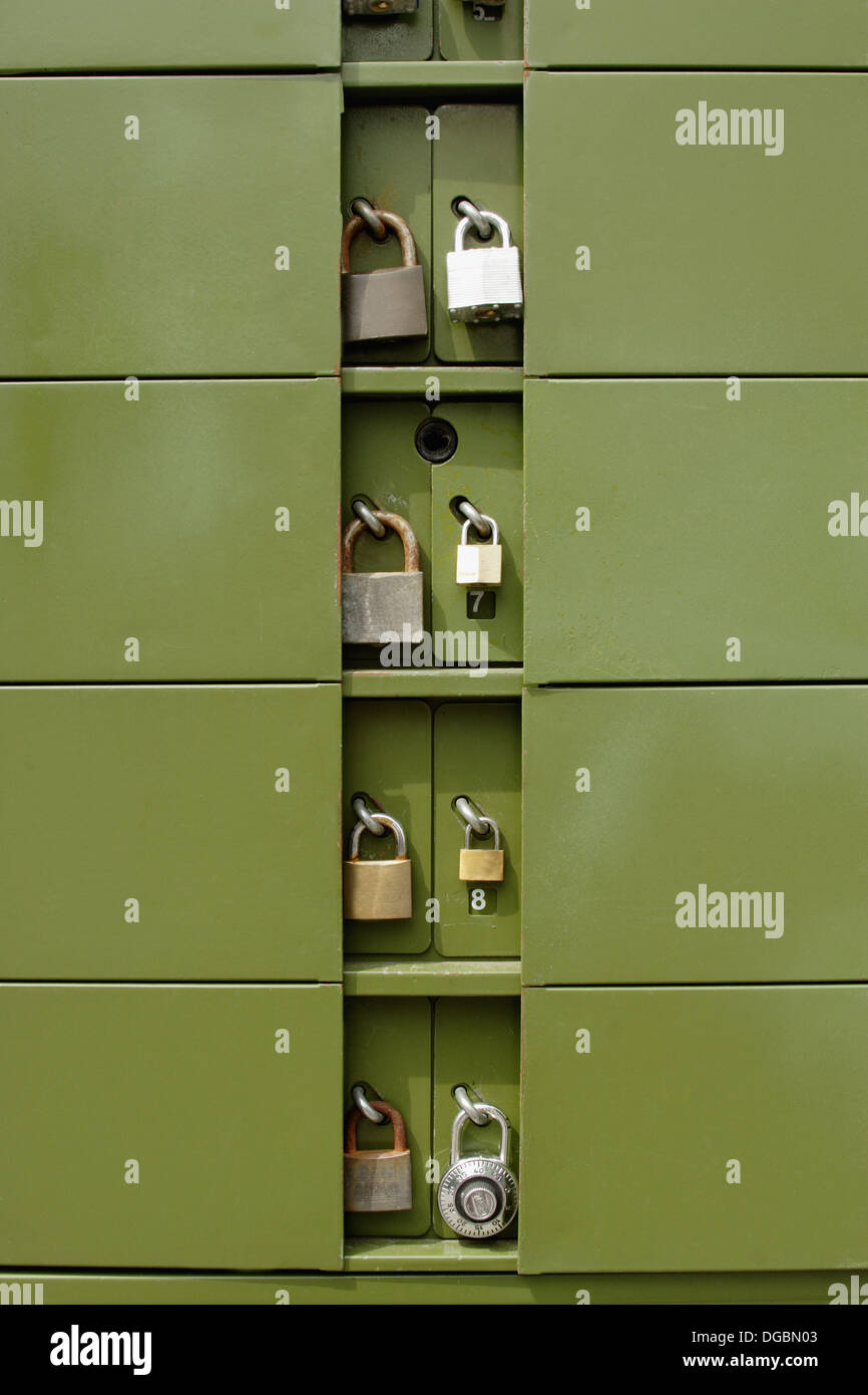 Outdoor locked mailboxes Stock Photo Alamy