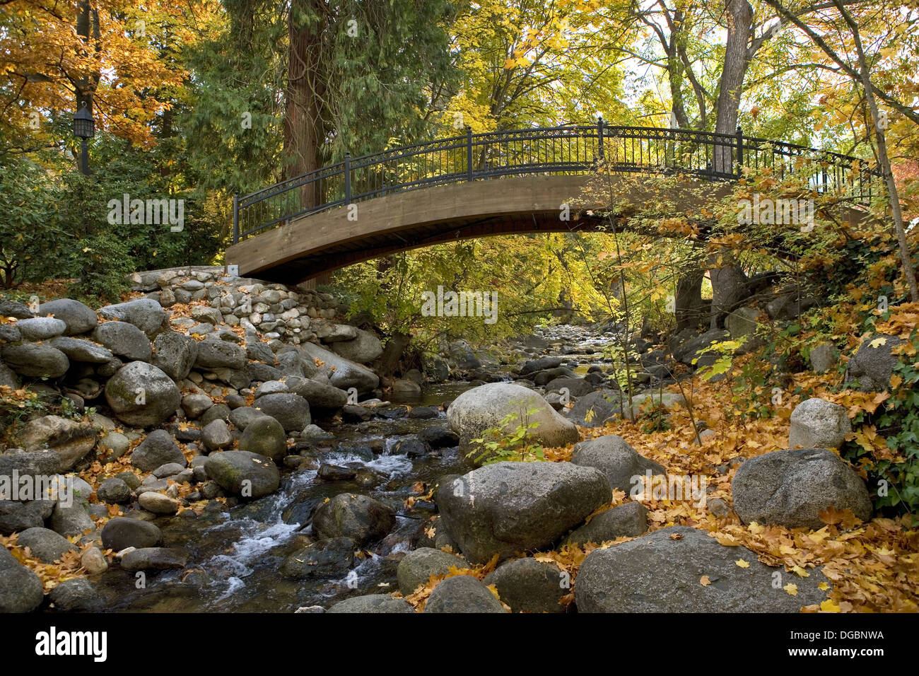 Lithia Park in fall. Ashland, Oregon, USA Stock Photo Alamy