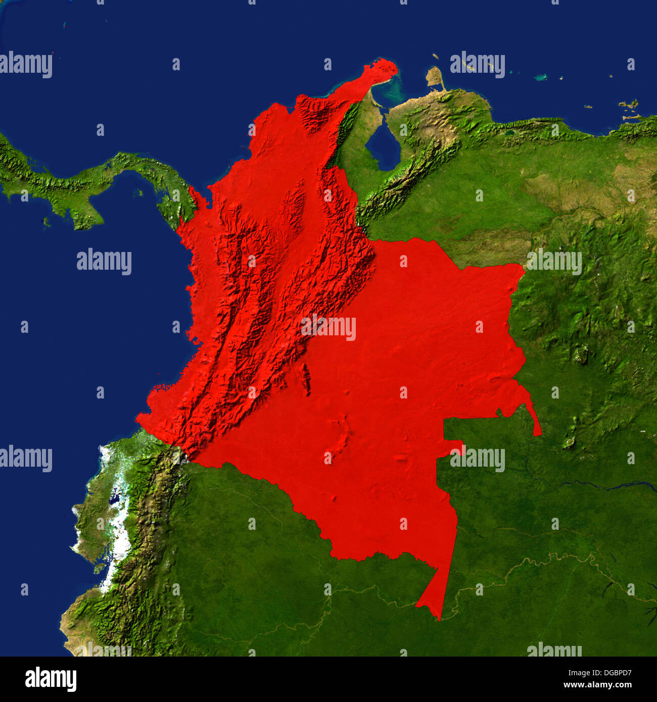 Satellite view colombia hires stock photography and images Alamy