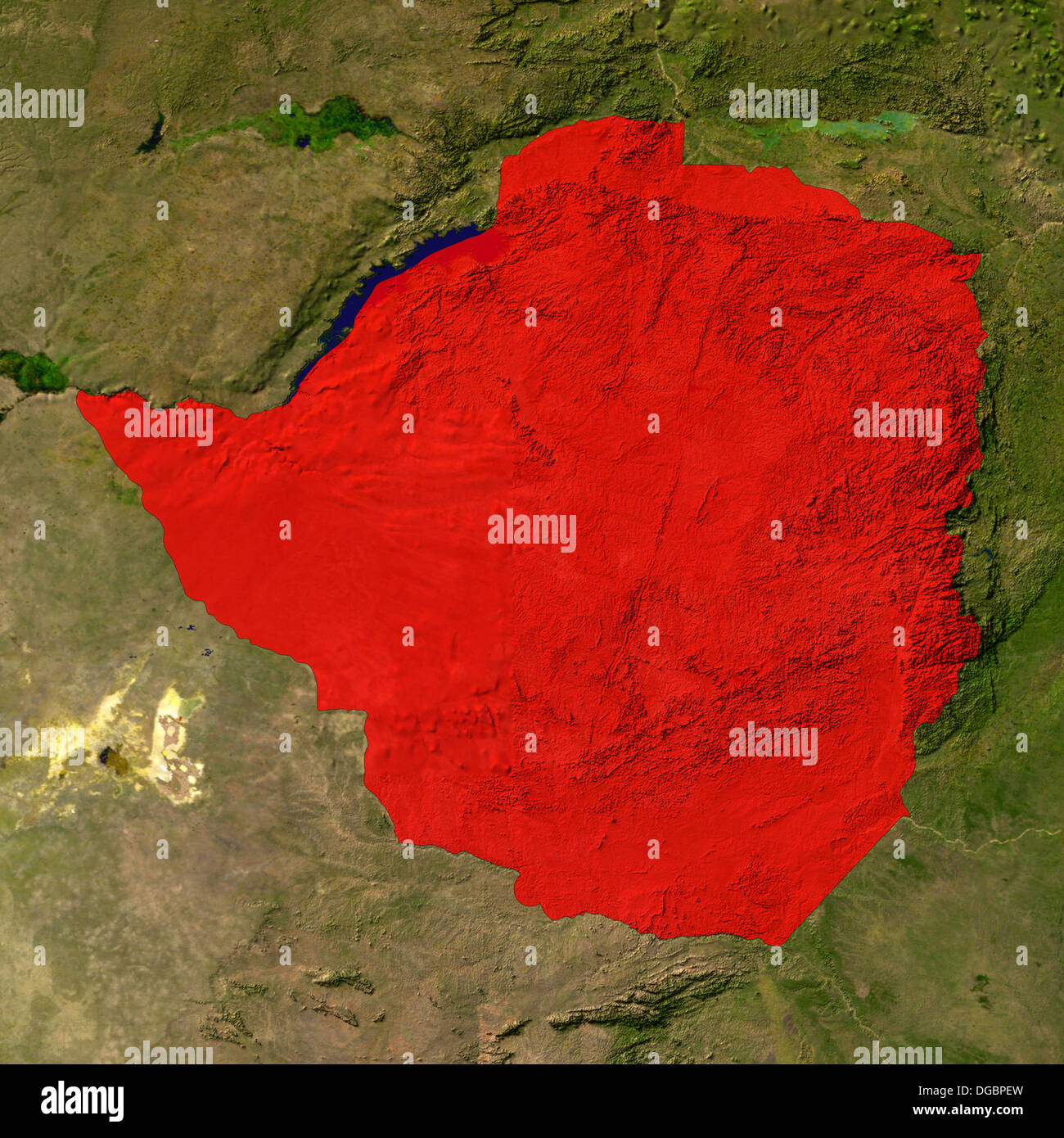 Zimbabwe map satellite geography hi-res stock photography and images ...