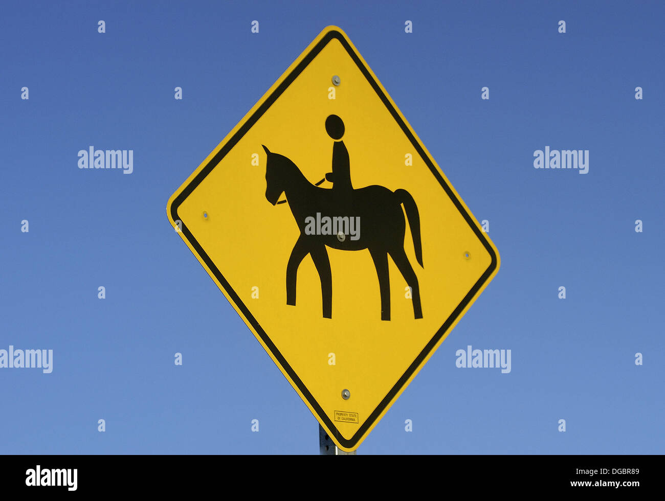 Horseback riding sign Stock Photo Alamy