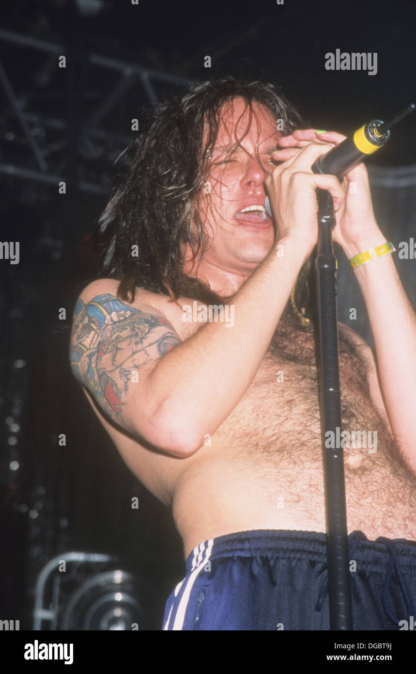 KORN  US rock group about 1995 Stock Photo