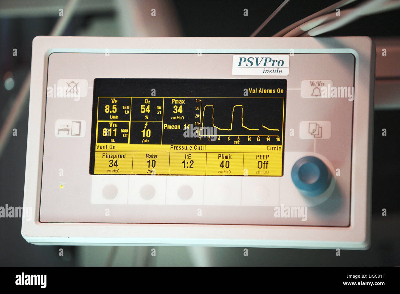 PressureSupported Ventilation machine to assist in weaning patients