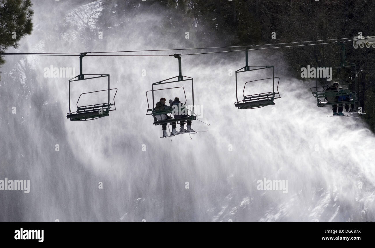 Ski chair lift Stock Photo Alamy