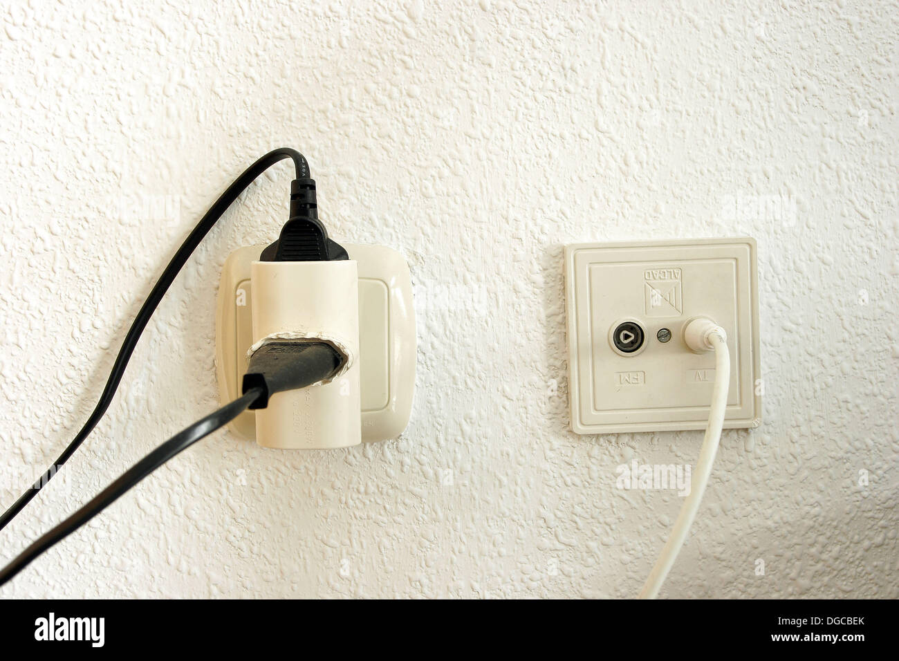 Tv aerial socket hi-res stock photography and images - Alamy