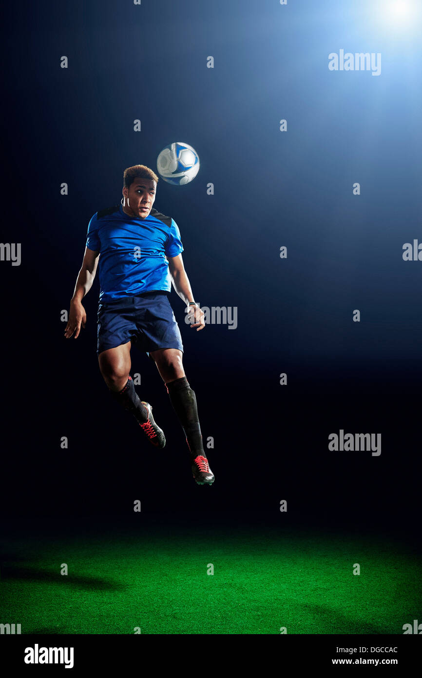 Football Heading Ball High Resolution Stock Photography and Images Alamy