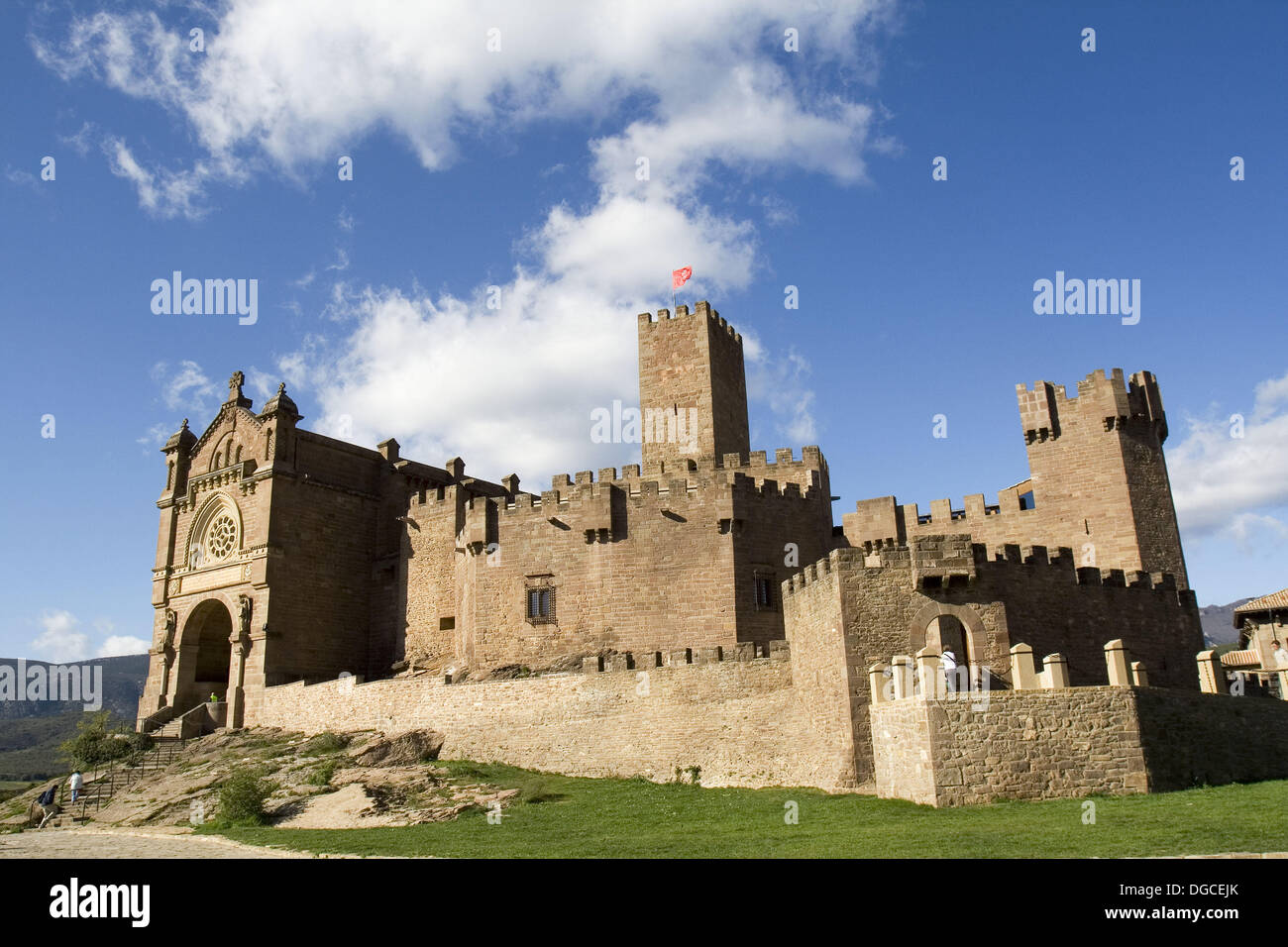 Castillo medieval de Javier, Navarra. Lugar de nacimiento de San Francisco de Javier. Stock Photo