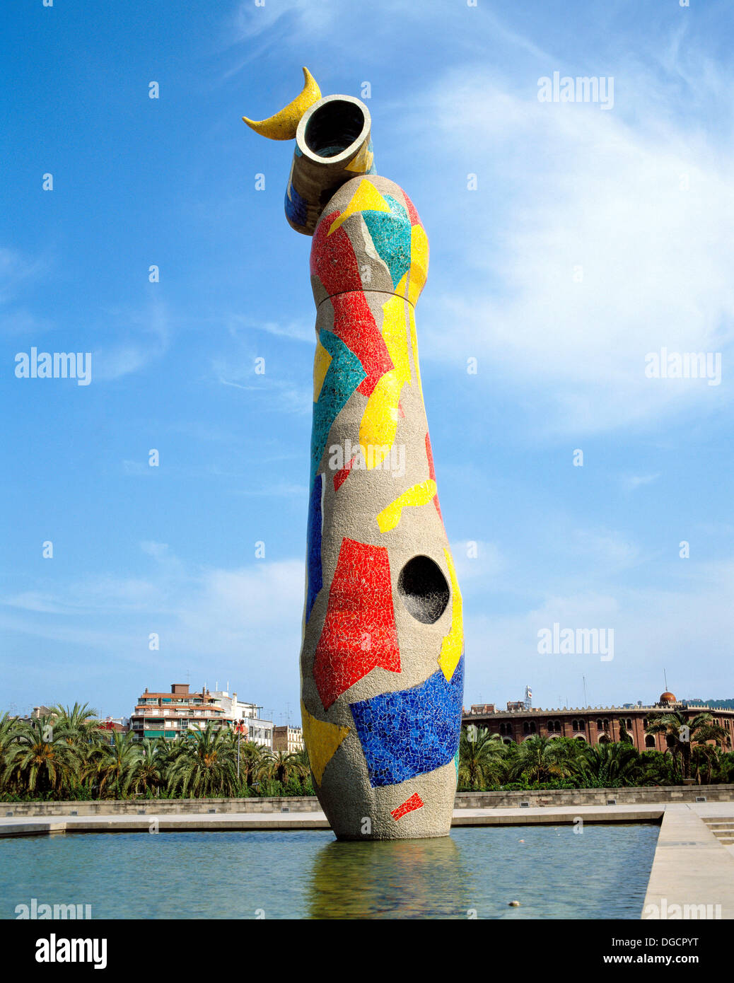 ´Dona i Ocell´ (´Woman and Bird´) sculpture by Joan Miró at Parc de l ...