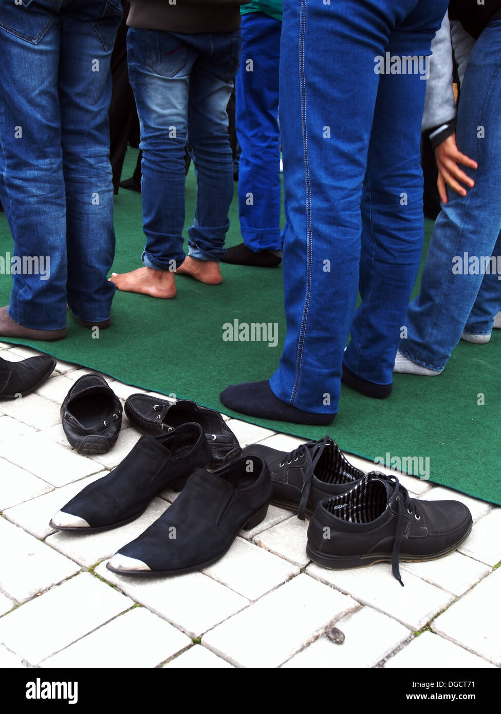 Muslims congregate to celebrate Muslim holiday of Eid alAdha, Great