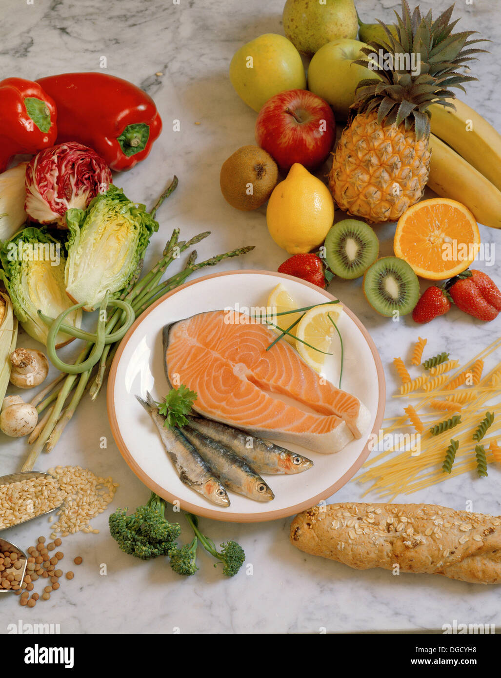 Mediterranean food Stock Photo