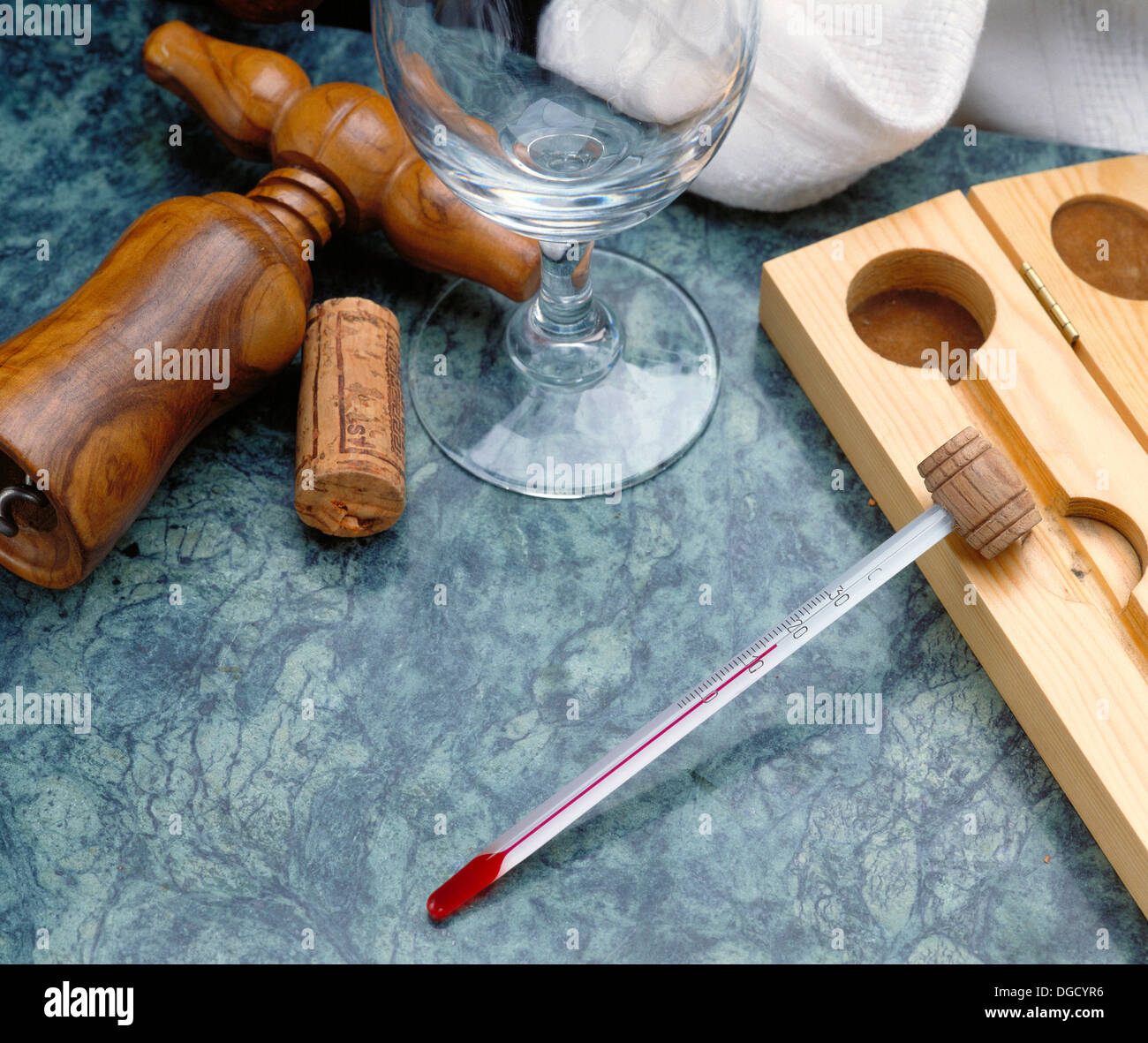 Wine thermometer, enology Stock Photo Alamy