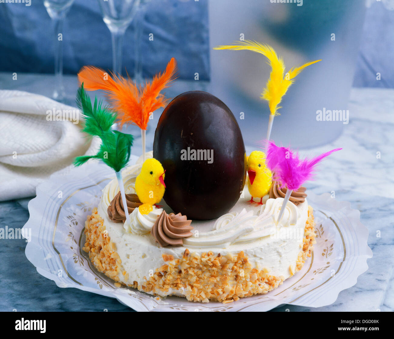 ´Mona de Pascua´ typical Spanish Easter cake Stock Photo