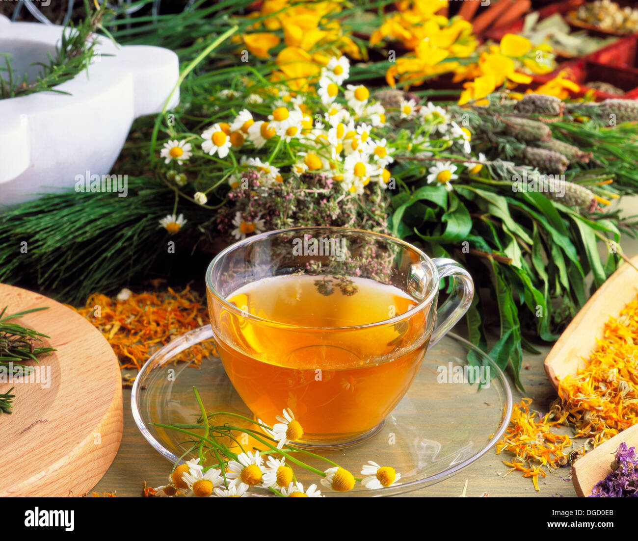 Herbal tea, infusion Stock Photo Alamy
