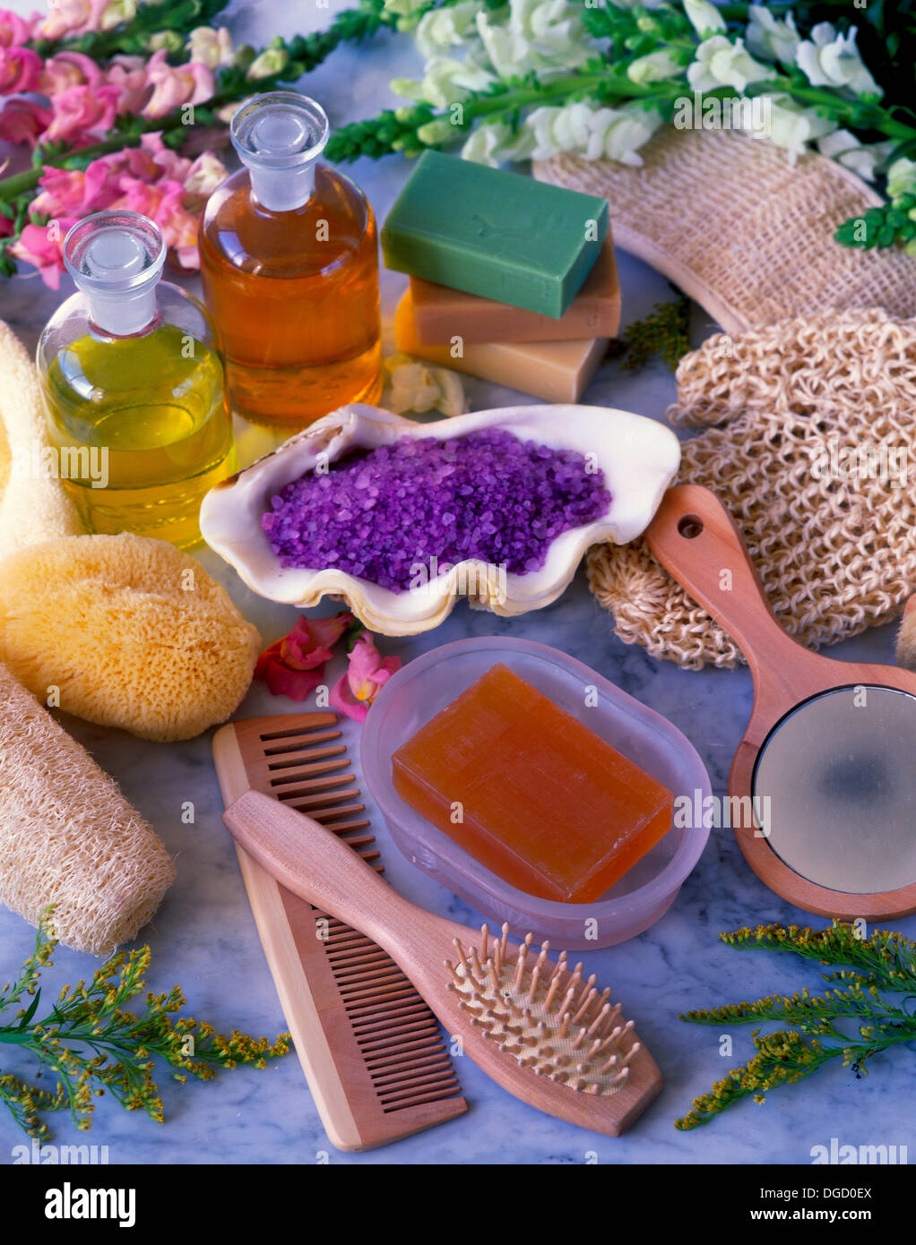Beauty care products Stock Photo