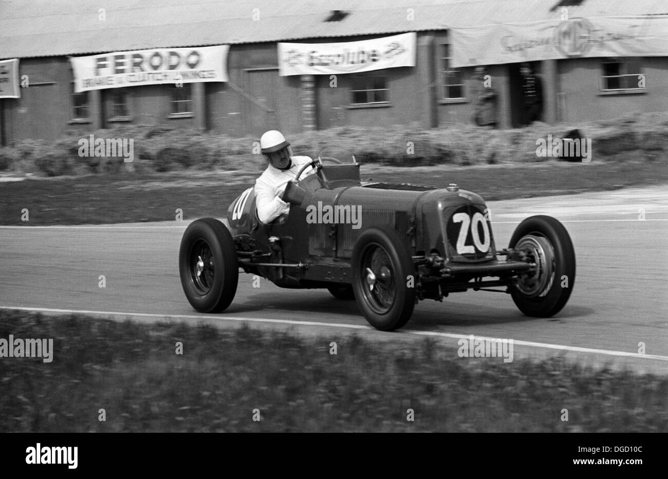 An ERA competing in the Festival of Britain Trophy race at Goodwood, England 1951. Stock Photo