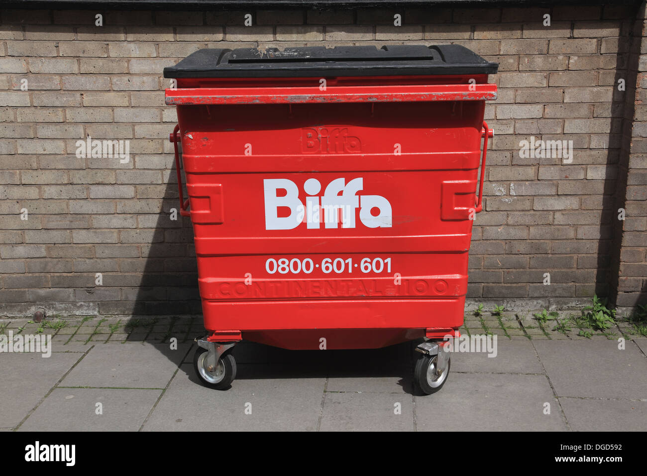 A Biffa waste bin Stock Photo