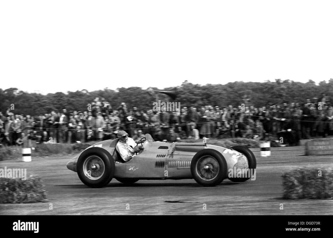 A Talbot Lago T26C competing in the International Trophy at Silverstone, England 1950. Stock Photo
