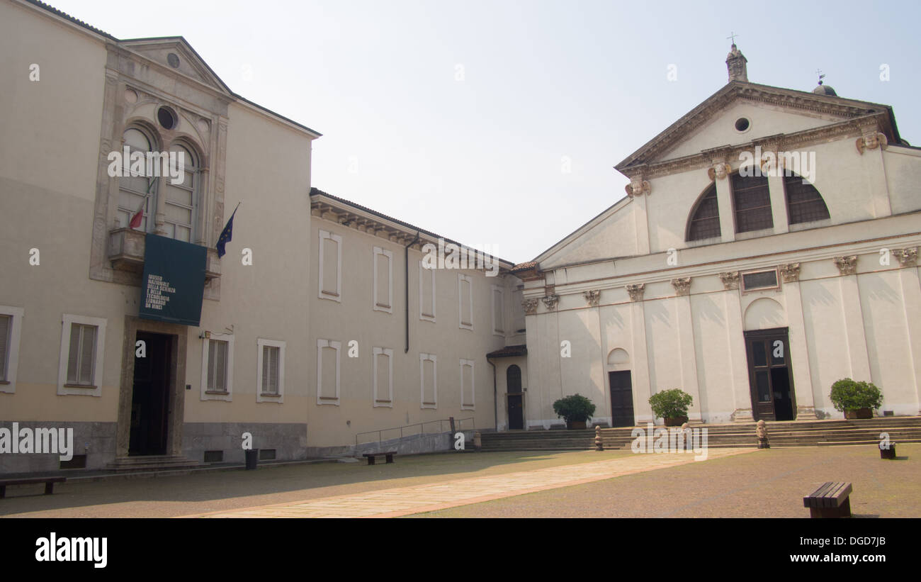 National Musuem of science and technology of Leonardo da Vinci, Milan, Lombardy, Italy Stock Photo