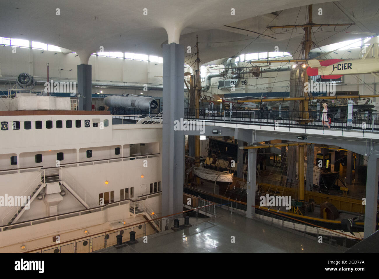 National Musuem of science and technology of Leonardo da Vinci, Milan, Lombardy, Italy Stock Photo