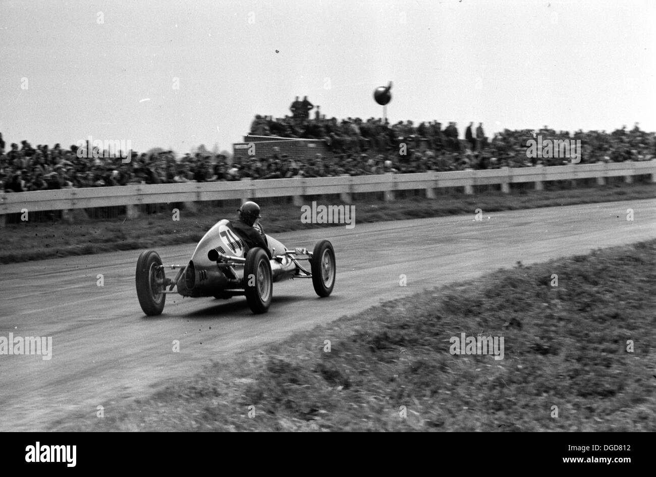 A 500cc Formula 3 Cooper racing at Goodwood, England in May 1951. Stock Photo