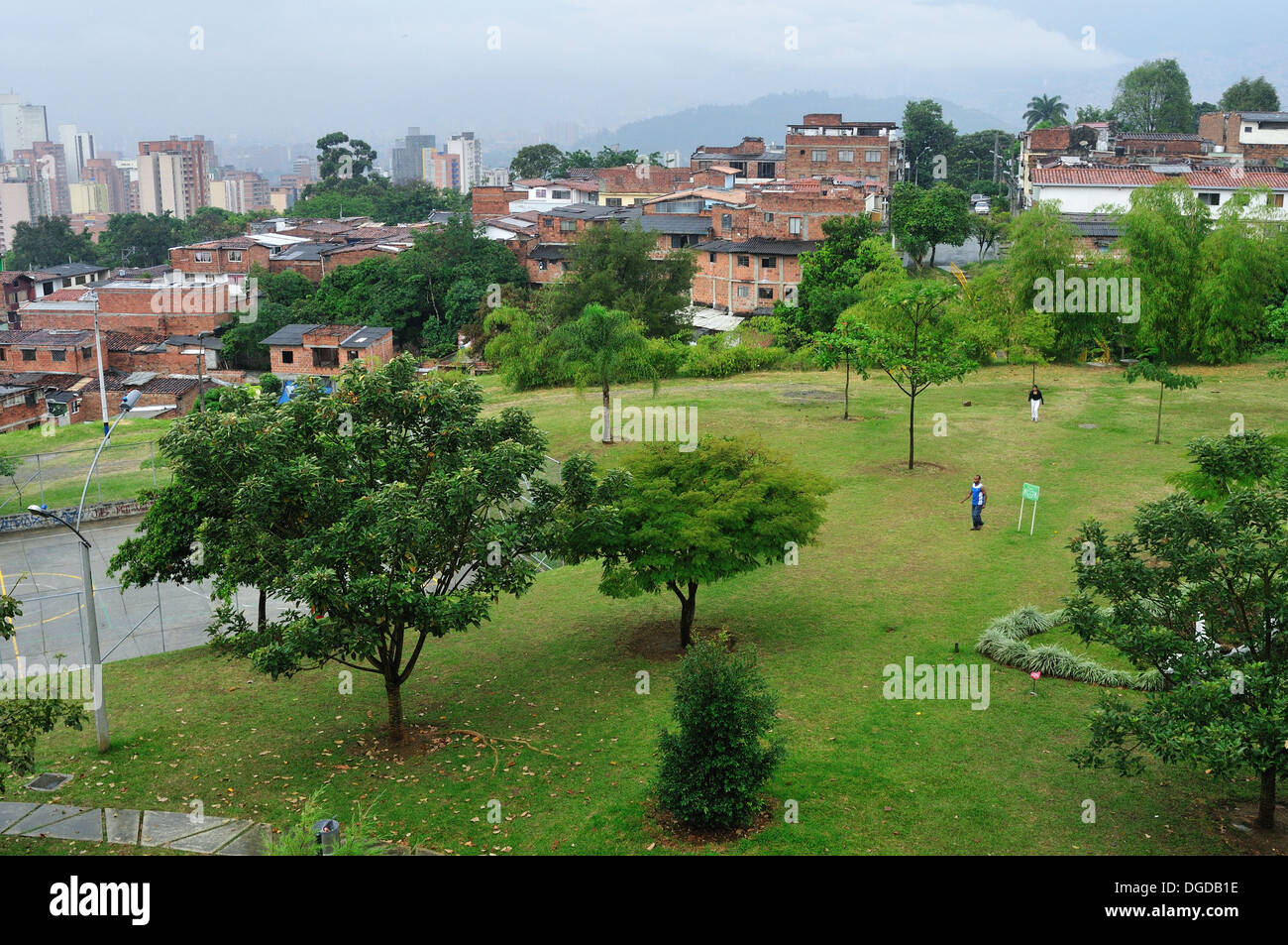 Parque Biblioteca Leon de Greiff - Comuna 8 in MEDELLIN .Department of Antioquia. COLOMBIA Stock Photo