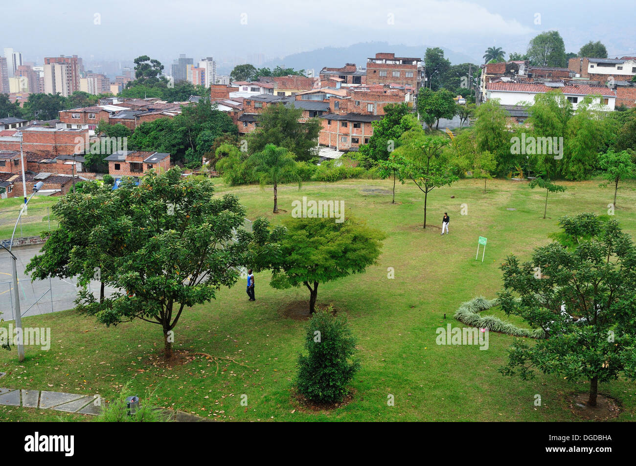 Parque Biblioteca Leon de Greiff - Comuna 8 in MEDELLIN .Department of Antioquia. COLOMBIA Stock Photo