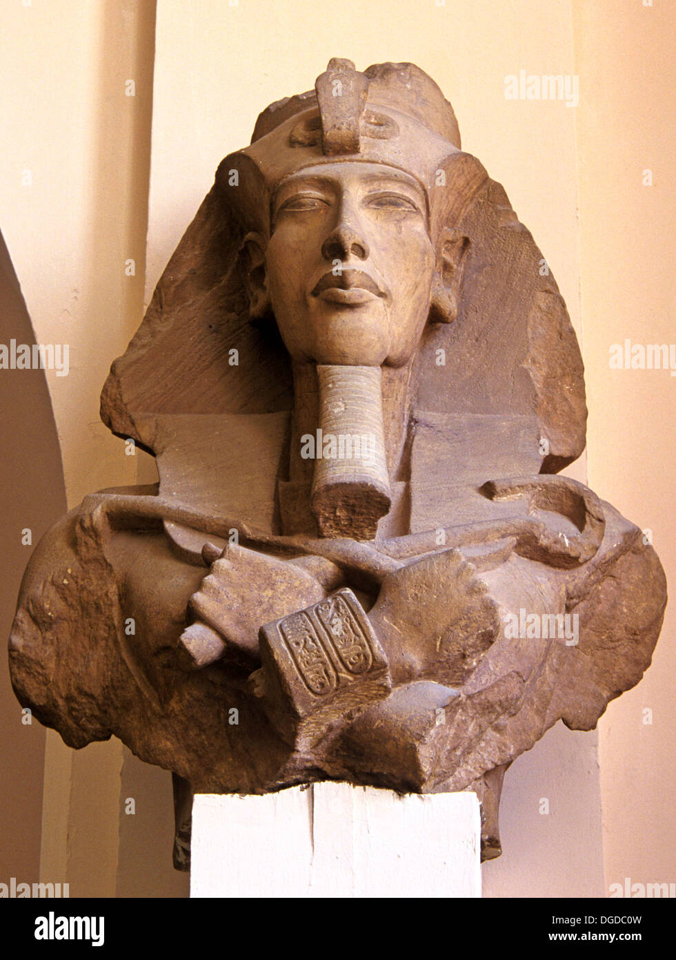 Statue of Pharaoh Akhenaten -14th century BC, Museum of Egyptian Antiquities, Cairo, Egypt, Africa Stock Photo