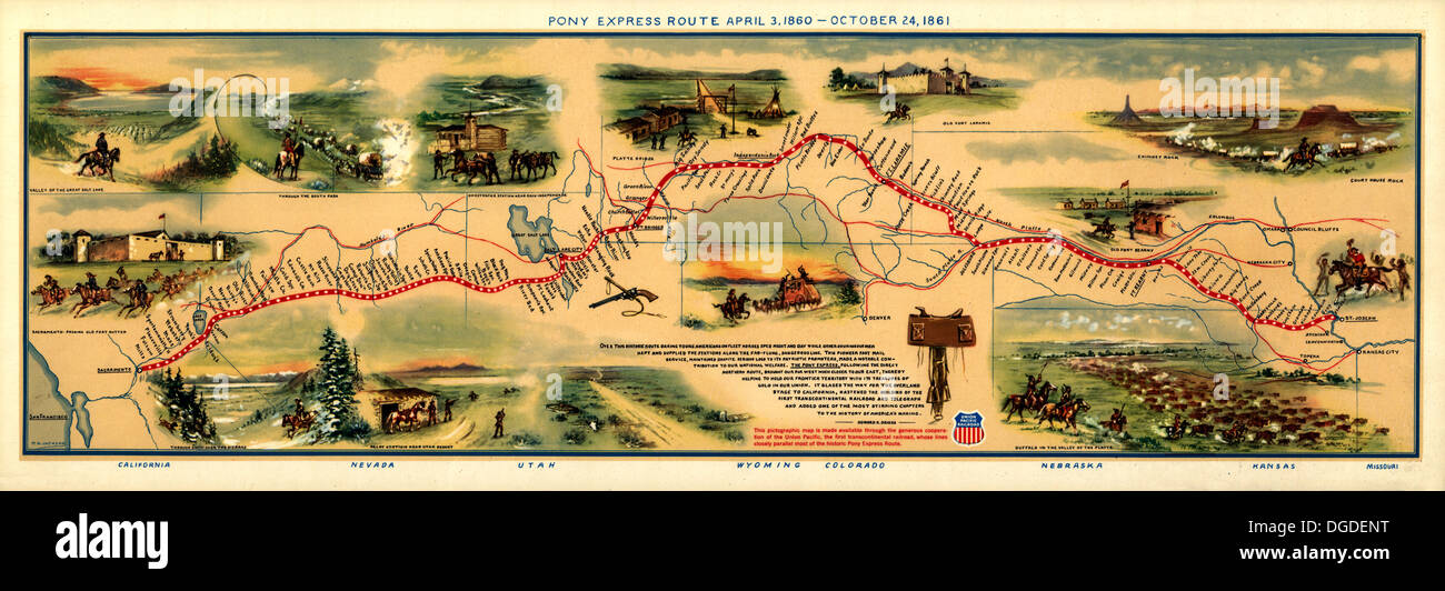Pony express mail hi-res stock photography and images - Alamy
