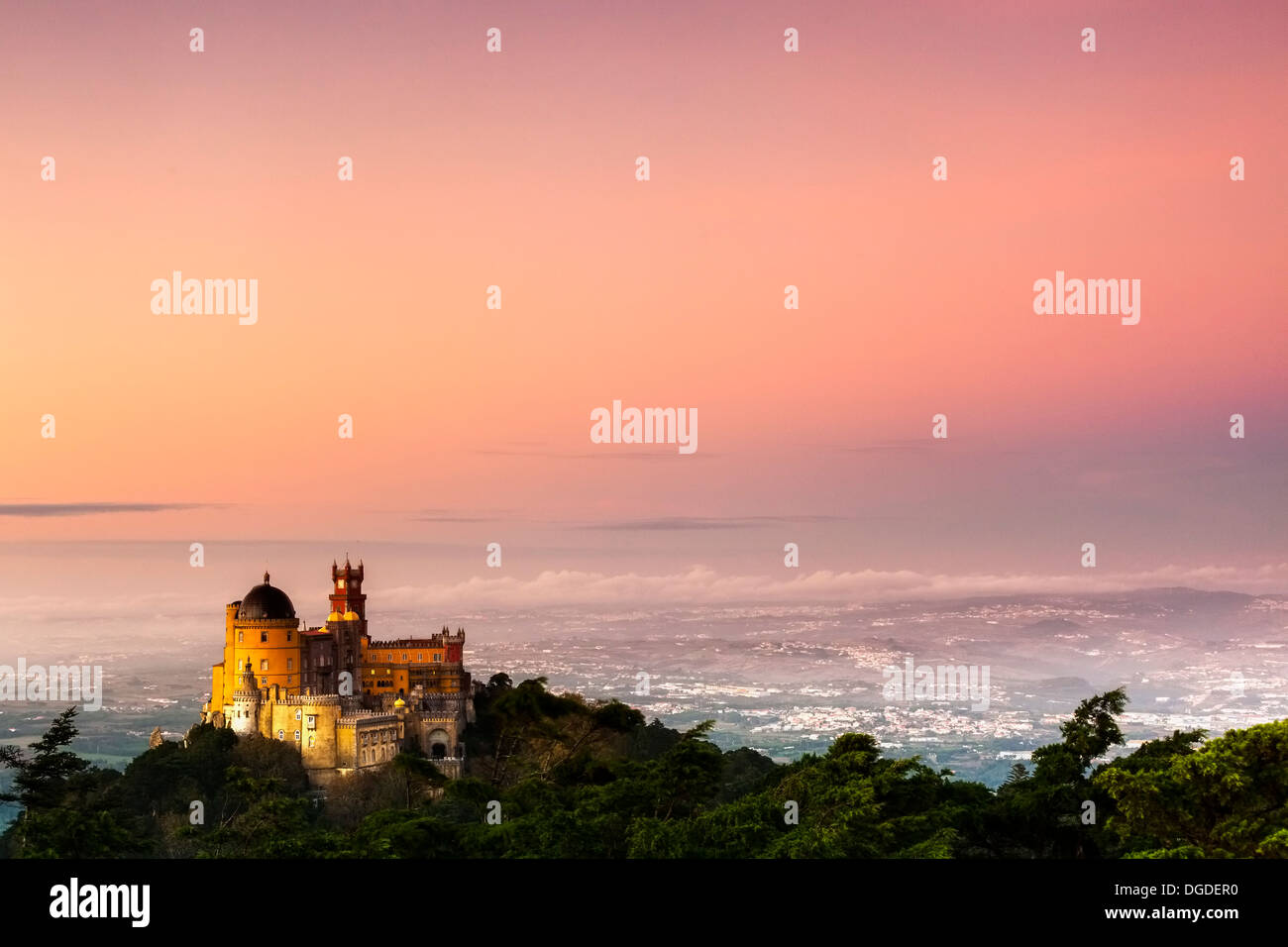 The Pena National Palace, Sintra, Portugal, Europe Stock Photo